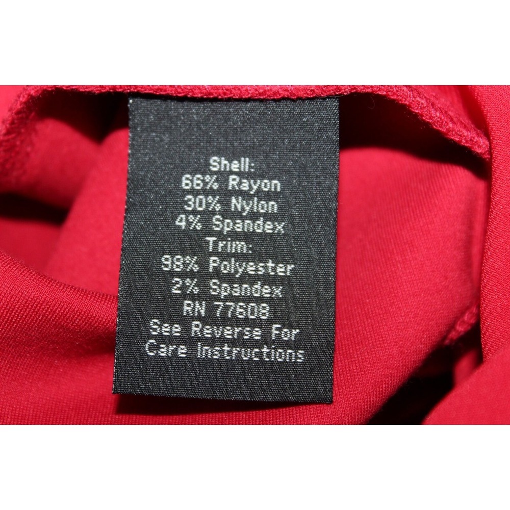 J. Peterman Sleeveless Chiffon Overlay Pleated Dress Red Size 0 Stretch Cocktail - Picture 10 of 15